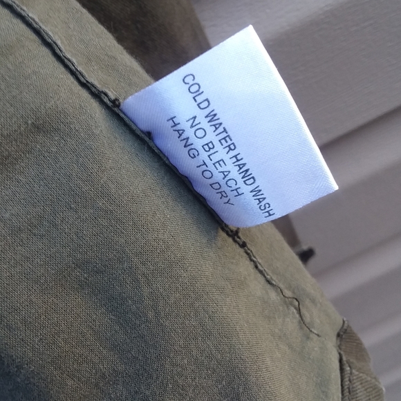 See You Monday Sz S Military Army Green Denim Jack - Picture 5 of 13
